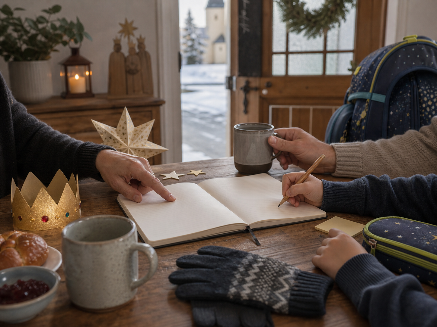 Epiphany planning scene for leave days, school holidays and travel in Germany