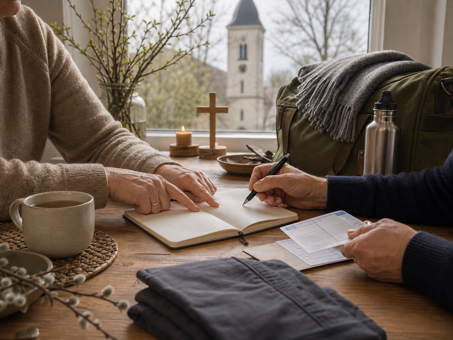 Good Friday planning scene for leave days, school holidays and travel in Germany